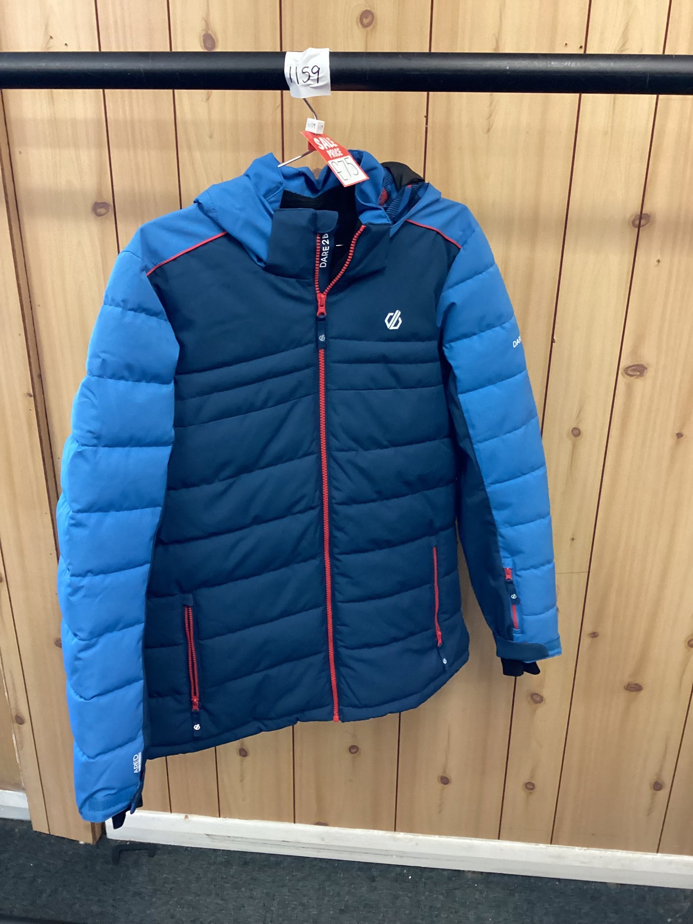 Pre-Loved Dare2B Kids' Cheerful II Recycled Waterproof Insulated Ski Jacket Age 15-16 Blue (1159): Grade A