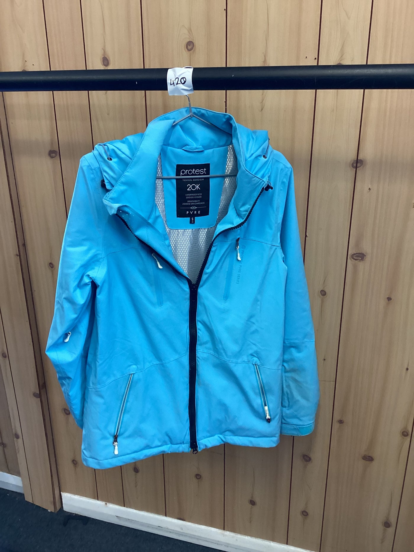 Pre-Loved Protest Kenzia Womens Snow Jacket (420) Satin Blue  S (10): Grade D