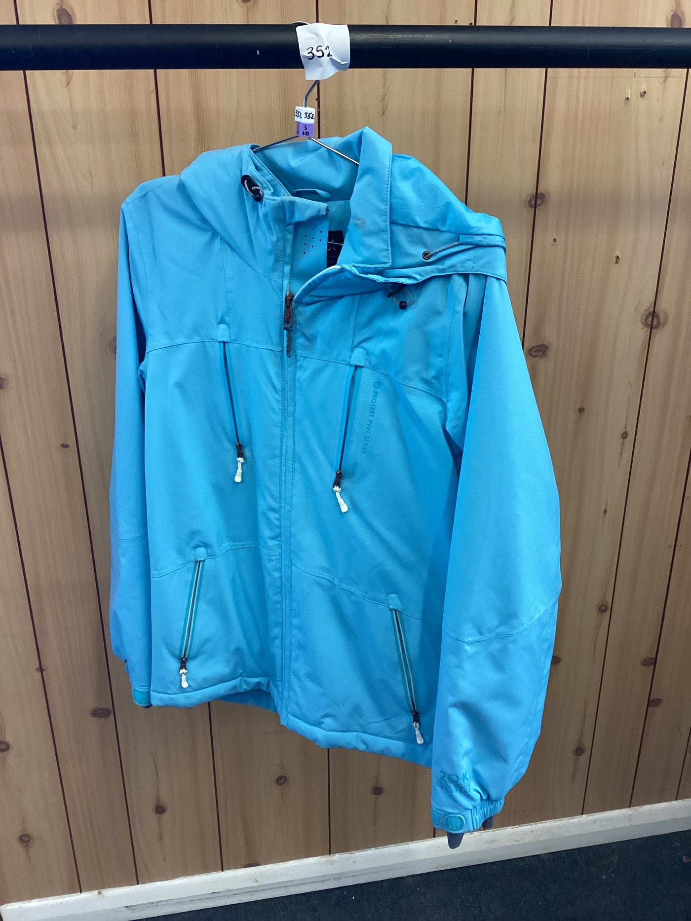 Pre-Loved Protest Kenzia Womens Snow Jacket (352) Satin Blue S (10): Grade B