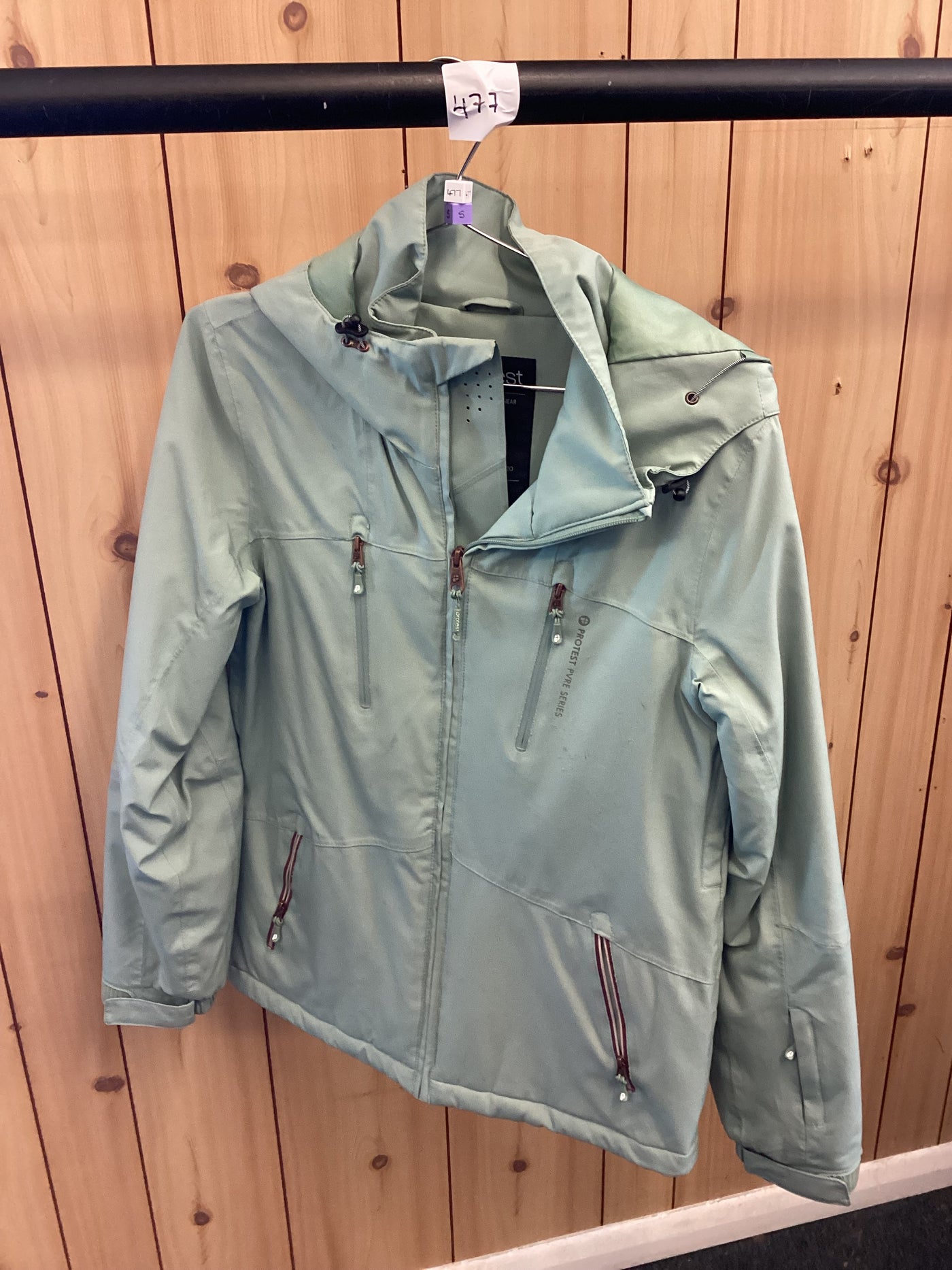 Pre-Loved Protest Kenzia Womens Snow Jacket (477) Juniper Green S (10): Grade C