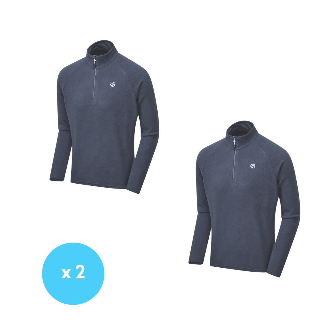 Essential: Mid Layers X2 (Micro Fleece Or Half Zip Sweaters)