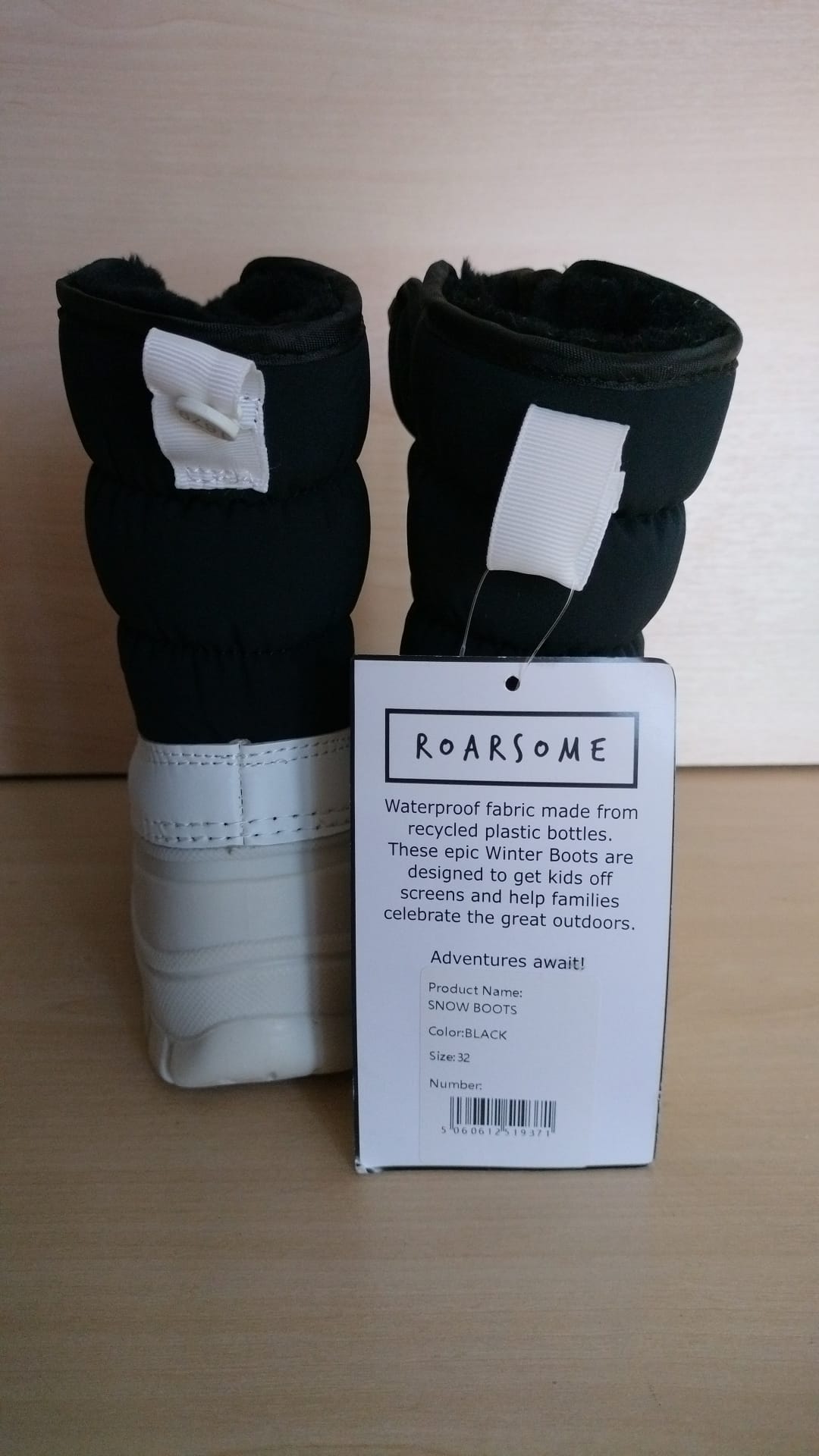 Pre Loved Roarsome (Dinoski) Kids Snow Boots Size EU32 (1679)