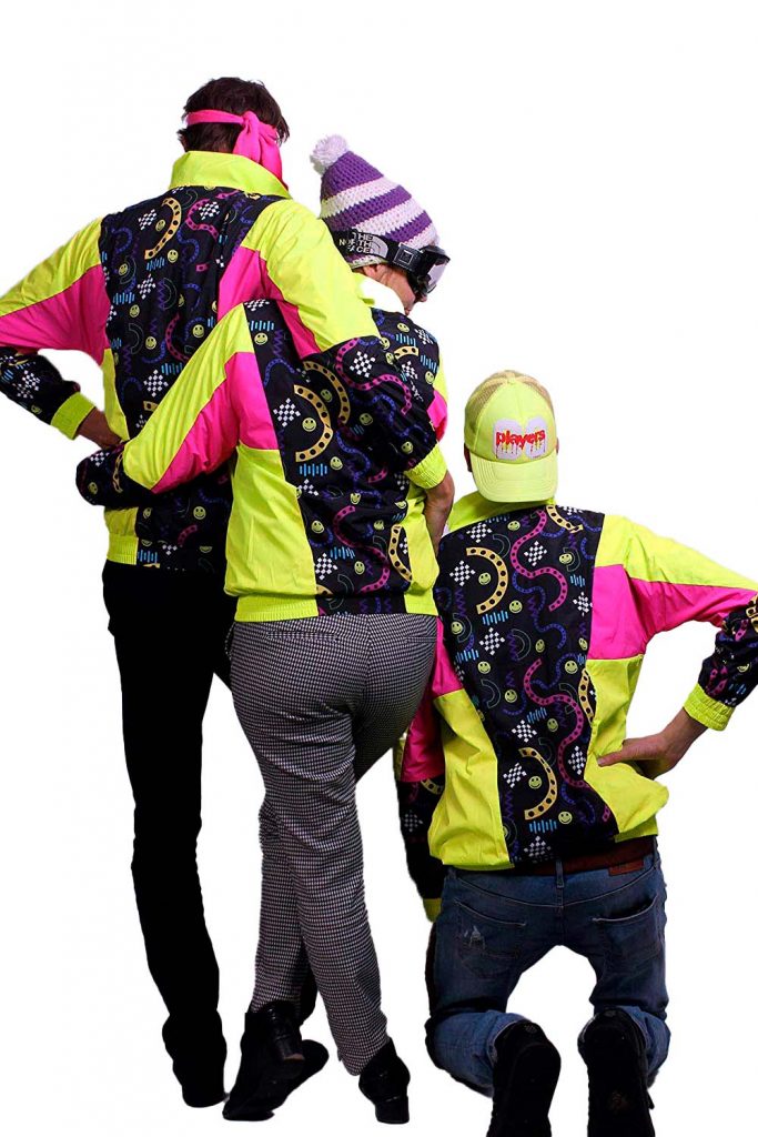 Funky Alps Apres Ski Jacket Retro Print