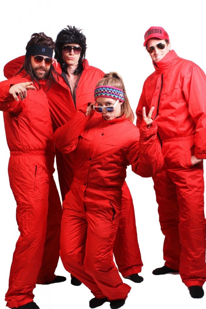 Funky Alps Onepiece Skisuit Red