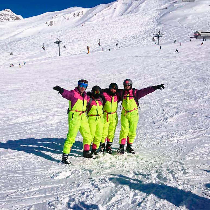 Funky Alps Onepiece Skisuit Vintage Snow Clothing Hire